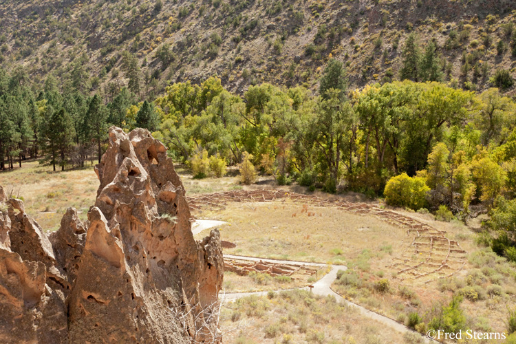 Bandelier National Monument Tyuonyi from the Talus House