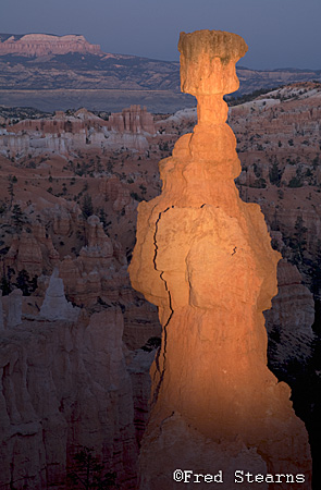 Bryce Canyon NP Sunset Point Thors Hammer Light Painting HDR