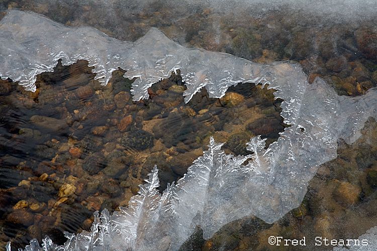 Rocky Mountain NP Moraine Park Ice Patterns Big Thompson River