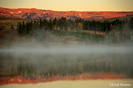 Yellowstone NP Swan Lake Sunrise