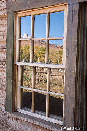 Grafton Ghost Town Louisa Foster Russell Home Window Reflection