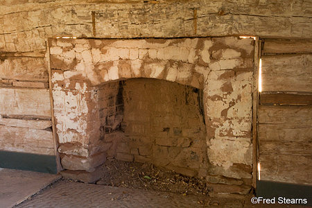 Grafton Ghost Town Louisa Foster Russell Home Main Room Fireplace