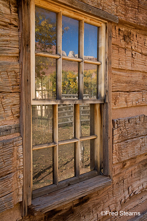 Grafton Ghost Town Louisa Foster Russell Home Side Window Reflection