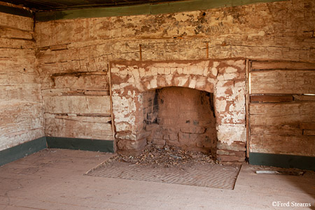 Grafton Ghost Town Louisa Marie Russell House Fireplace