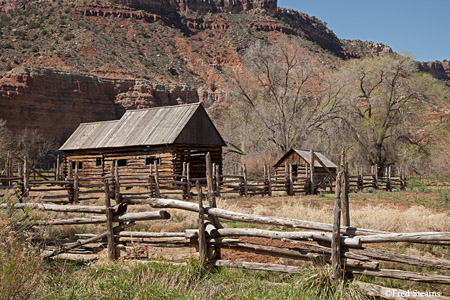 Grafton Ghost Town John and Ellen Wood Home Out Buildings