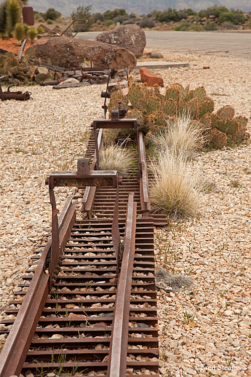 Silver Reef Ghost Town Tram Track