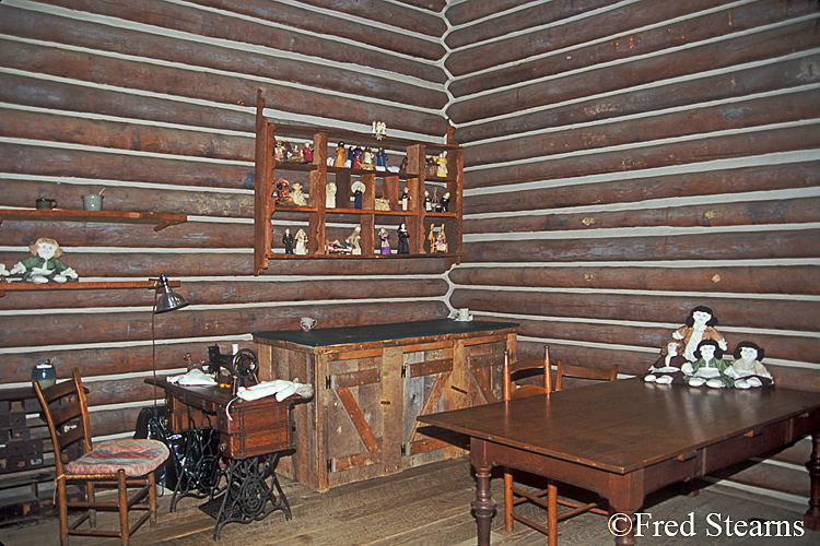 Fort Boonesborough - Cabin Interior - Sewing Machine